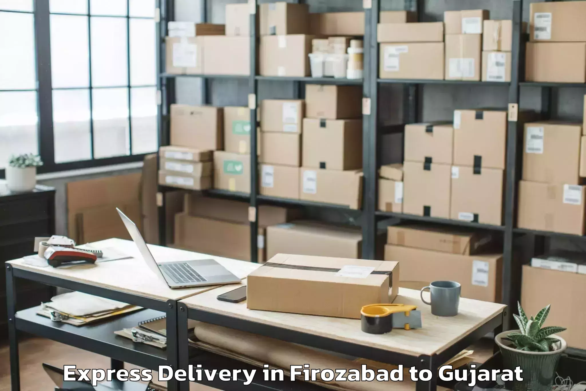 Discover Firozabad to Dhandhuka Express Delivery